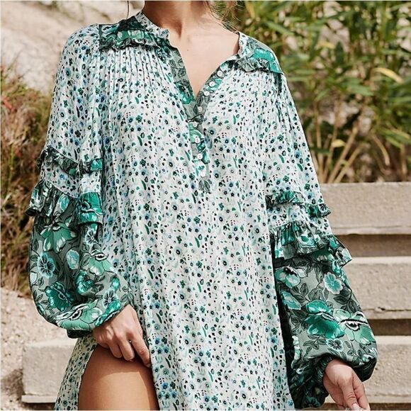 New Spell designs Winona gown ivy green dress - Picture 13 of 17